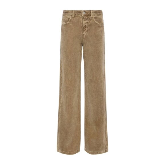 NEW L’AGENCE Scottie Corduroy Wide Leg Jeans Barrel Beige Size 28 - Picture 11 of 11